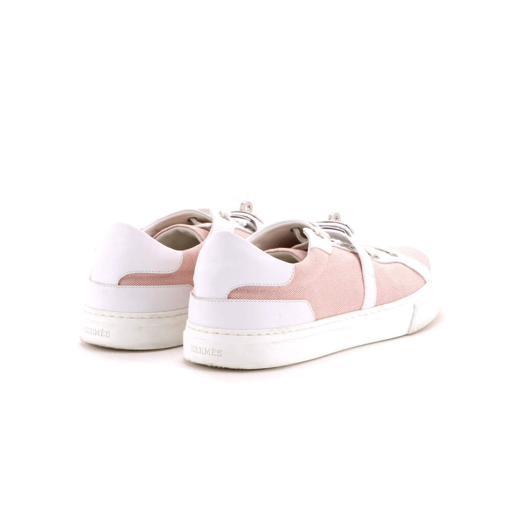 Hermes Women's Day Sneakers Leather and Canvas - Picture 3 of 6